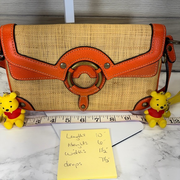 J. Crew Orange and Tan Shoulder Bag - Picture 6 of 6